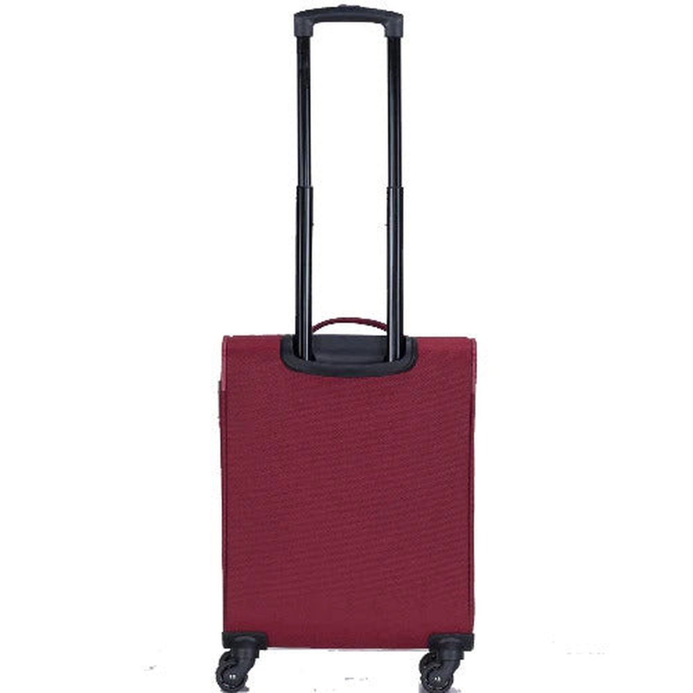 Eagle Super Lightweight 4 Wheels Spinner Soft Shell Expandable Luggage Burgundy - Easy Luggage