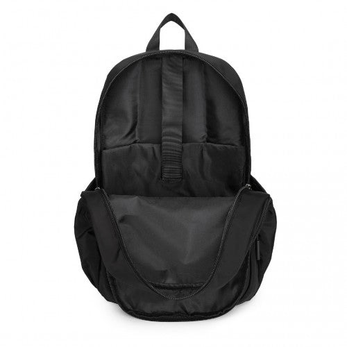 EB2363 - Kono Lightweight & Glow - in - the - Dark 3 - Piece Laptop Backpack Set with Crossbody Bag and Pencil Case - Black - Easy Luggage