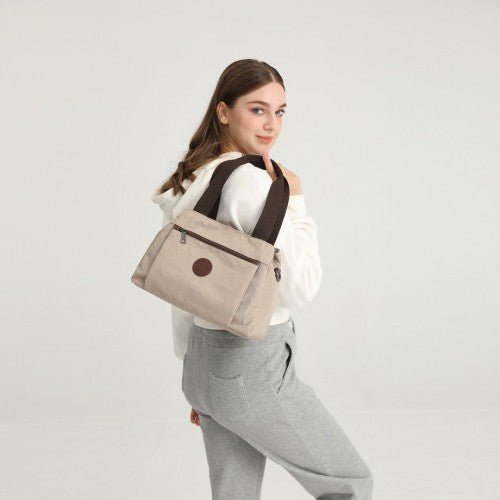 EH2239 - Kono Waterproof Multi - Functional Handbag Cross Body Bag - Khaki - Easy Luggage