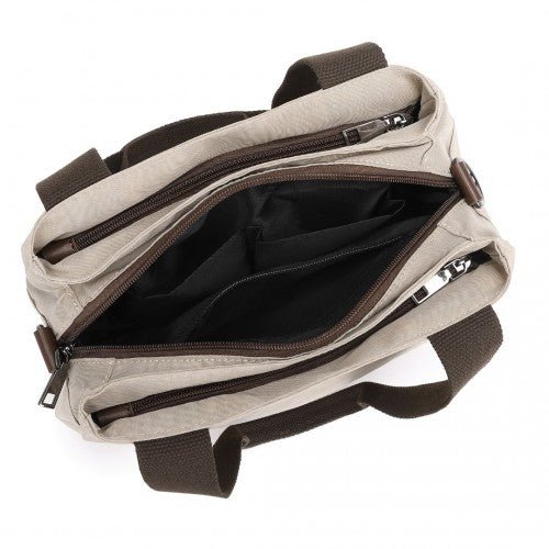 EH2239 - Kono Waterproof Multi - Functional Handbag Cross Body Bag - Khaki - Easy Luggage