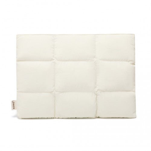 EH2359 - Kono Lightweight Magnetic Quilted Laptop Sleeve - Beige - Easy Luggage