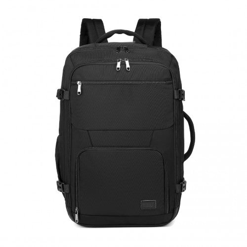 EM2207 - Kono Multifunctional Portable Travel Backpack Cabin Luggage Bag - Black - Easy Luggage
