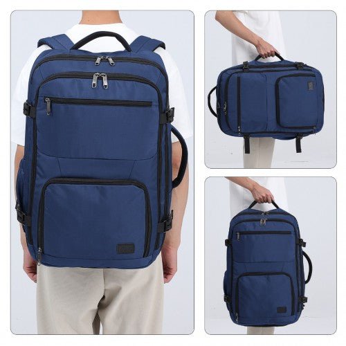 EM2207 - Kono Multifunctional Portable Travel Backpack Cabin Luggage Bag - Navy - Easy Luggage