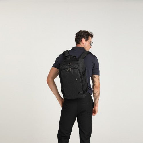 EM2231 - Kono Lightweight Cabin Bag Travel Business Backpack - Black - Easy Luggage