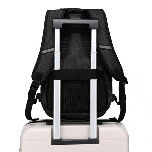 EM2231 - Kono Lightweight Cabin Bag Travel Business Backpack - Black - Easy Luggage