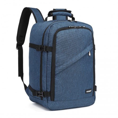 EM2231 - Kono Lightweight Cabin Bag Travel Business Backpack - Navy - Easy Luggage