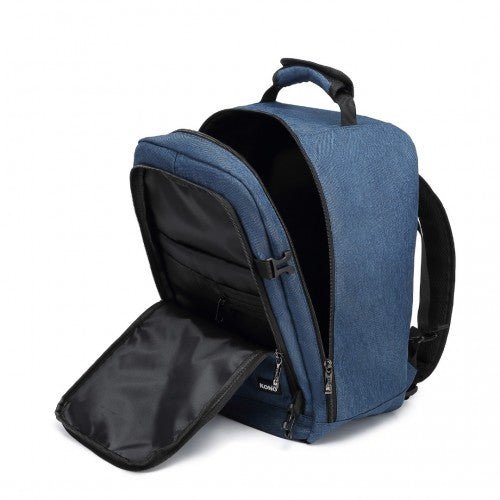 EM2231 - Kono Lightweight Cabin Bag Travel Business Backpack - Navy - Easy Luggage