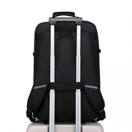 EM2231L - Kono Lightweight Cabin Bag Travel Business Backpack - Black - Easy Luggage