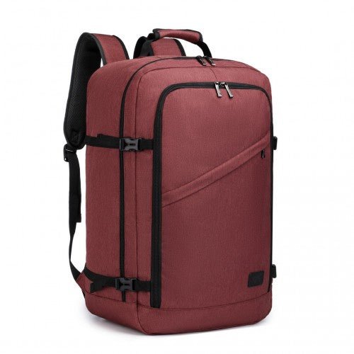 EM2231L - Kono Lightweight Cabin Bag Travel Business Backpack - Burgundy - Easy Luggage