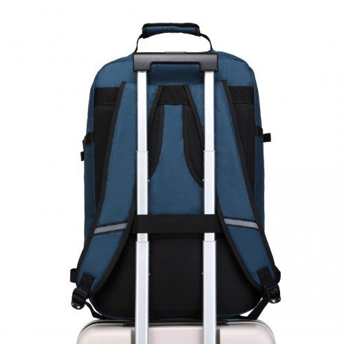 EM2231L - Kono Lightweight Cabin Bag Travel Business Backpack - Navy - Easy Luggage
