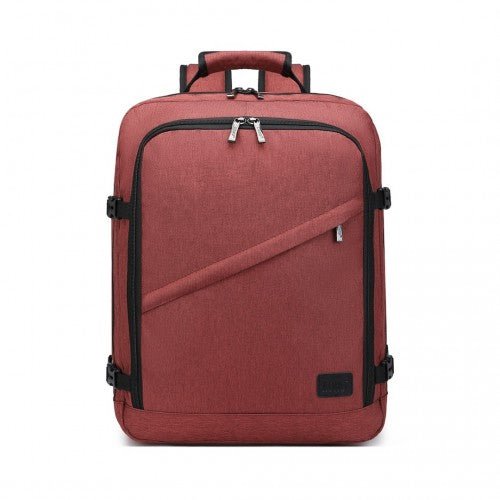 EM2231M - Kono Lightweight Cabin Bag Travel Business Backpack - Burgundy - Easy Luggage