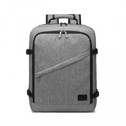 EM2231M - Kono Lightweight Cabin Bag Travel Business Backpack - Grey - Easy Luggage
