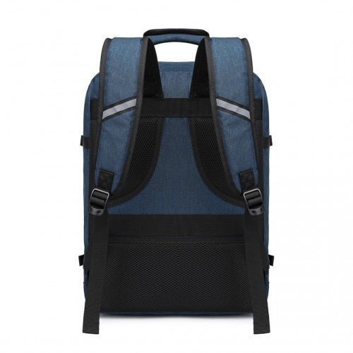 EM2231M - Kono Lightweight Cabin Bag Travel Business Backpack - Navy - Easy Luggage