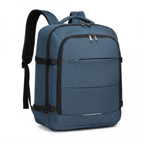 EM2232 - Kono Multi - level High - capacity Cabin Bag Travel Backpack - Navy - Easy Luggage