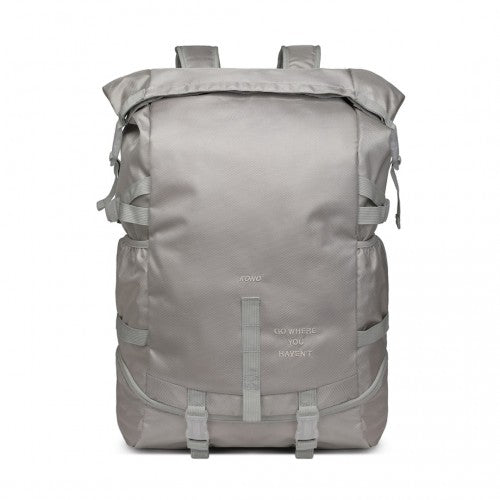 EQ2302 - Kono Large Capacity Basketball Sports Fitness Backpack - Grey - Easy Luggage