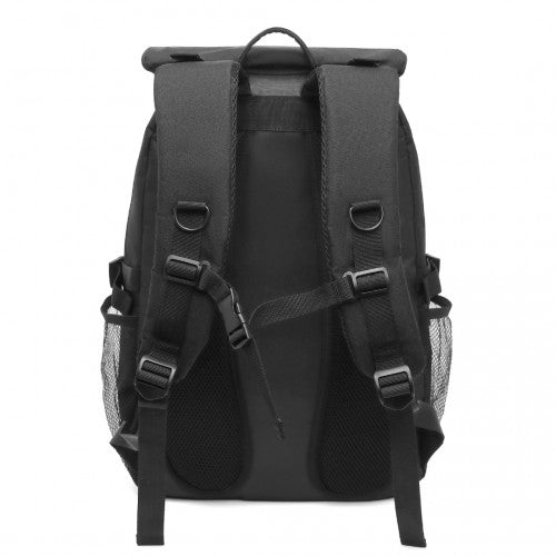 EQ2304 - Kono Men's Versatile and Sleek Urban Commuter Backpack - Black - Easy Luggage