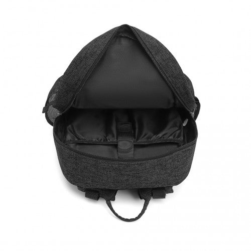 EQ2304 - Kono Men's Versatile and Sleek Urban Commuter Backpack - Black - Easy Luggage
