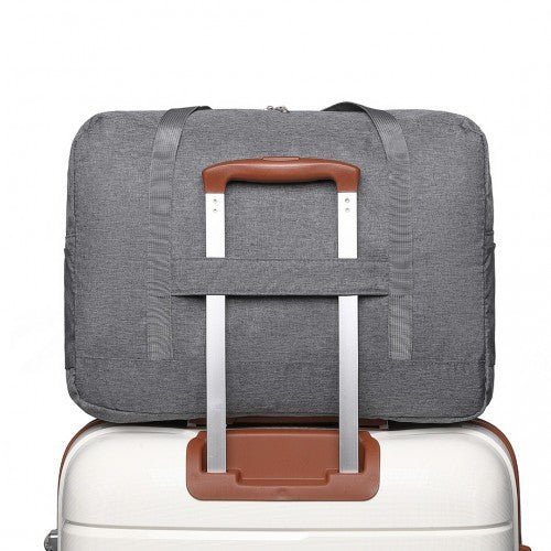 EQ2308 - Kono Foldable Waterproof Storage Cabin Travel Handbag - Grey - Easy Luggage