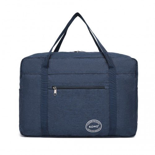 EQ2308 - Kono Foldable Waterproof Storage Cabin Travel Handbag - Navy - Easy Luggage