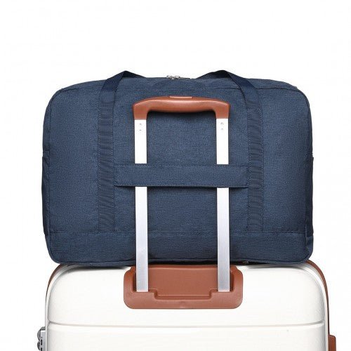 EQ2308 - Kono Foldable Waterproof Storage Cabin Travel Handbag - Navy - Easy Luggage
