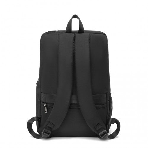 EQ2313 - Kono Versatile Sports Backpack With Independent Shoe Compartment - Black - Easy Luggage