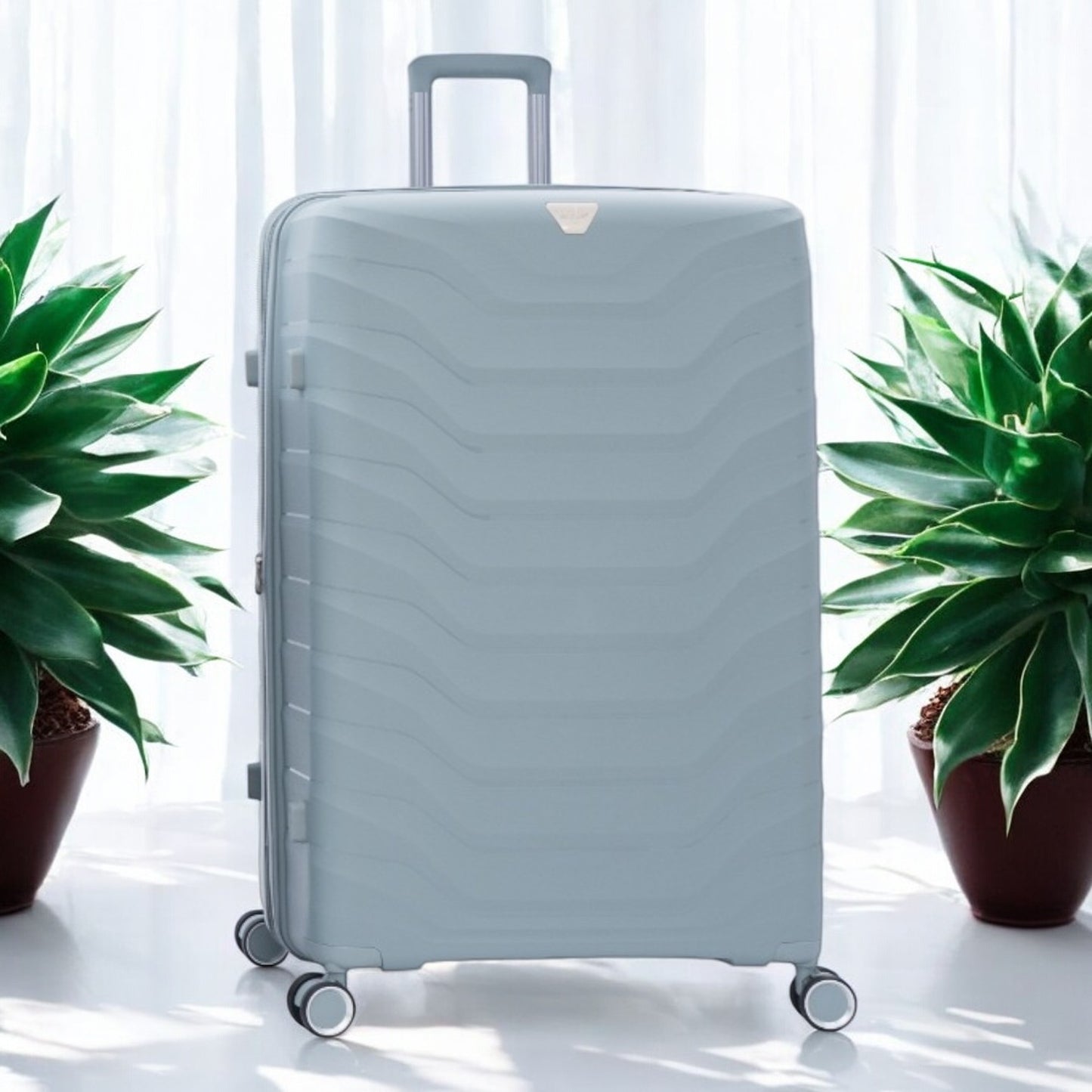 Eagle Verona 32" XXL Expandable Luggage Suitcase - PP Material ,TSA Lock 360 Spinner Wheels - Black