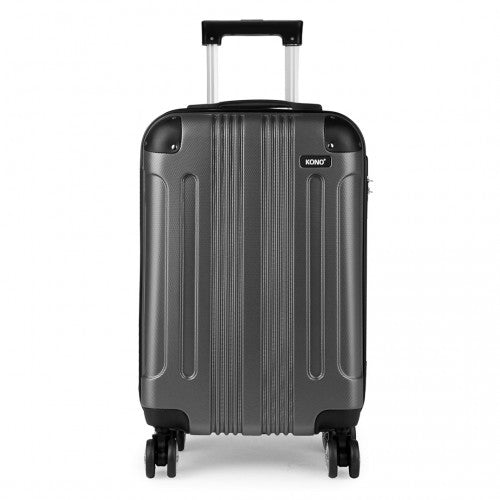 K1777L - Kono 19 Inch ABS Hard Shell Suitcase Luggage - Grey - Easy Luggage