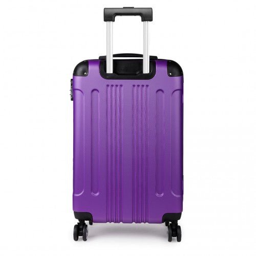K1777L - Kono 19 Inch ABS Hard Shell Suitcase Luggage - Purple - Easy Luggage