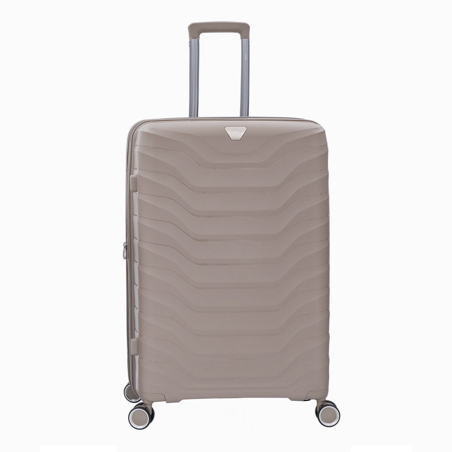Eagle Verona Expandable Suitcase – Durable PP, TSA Lock, 360° Spinner Wheels - Champagne