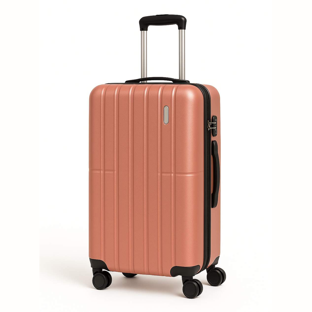 Tabby AeroGlide: Lightweight Hard Shell Luggage with Spinner Wheels – Rose Gold
