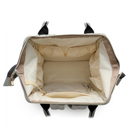 Easy Luggage E6814 - MISS LULU MULTI FUNCTION BABY DIAPER CHANGING BACKPACK - BLACK