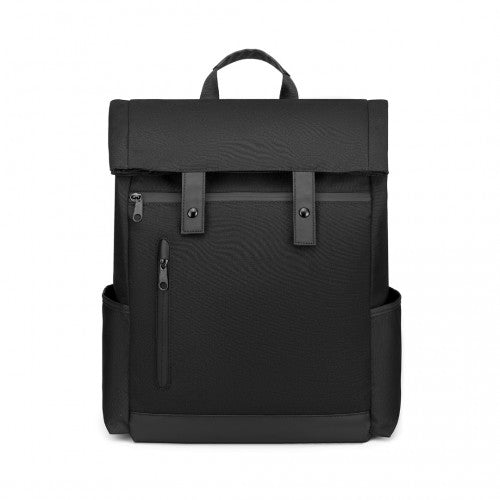 Easy Luggage EM2114 - Kono Waterproof Large Capacity School Laptop Backpack - Black