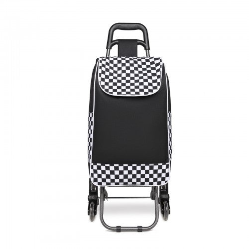 Easy Luggage EQ2043 - Kono 6 Wheel Push Shopping Trolley - Black