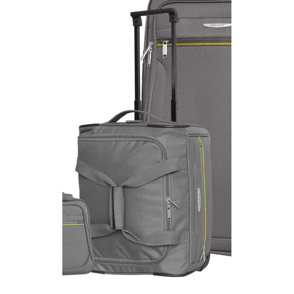 Easy Luggage Madisson's Grey Soft Shell Luggage : Xs to Large Sizes, Lightweight Suitcase, Duffle Bag, and Wheeled Holdall - Now on Sale!