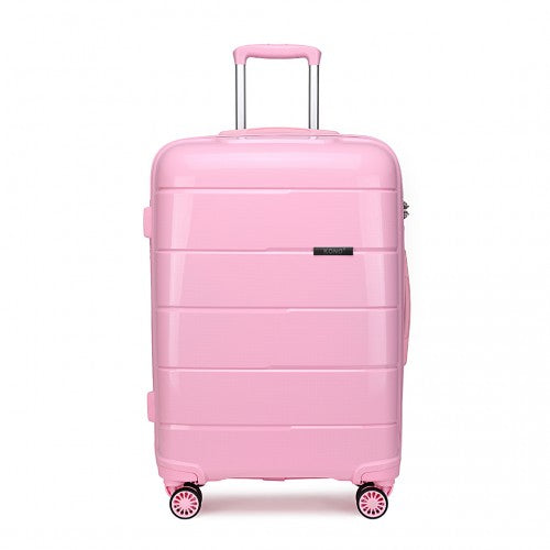Easy Luggage K1997L - KONO 28 INCH HARD SHELL PP SUITCASE - PINK