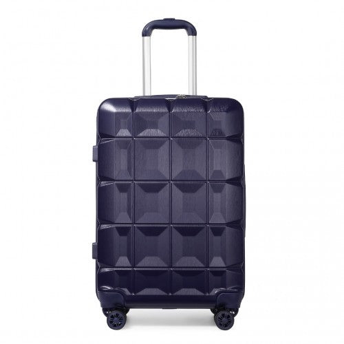 Easy Luggage K2292L - Kono 24 Inch Lightweight Hard Shell ABS Suitcase With TSA Lock - Navy
