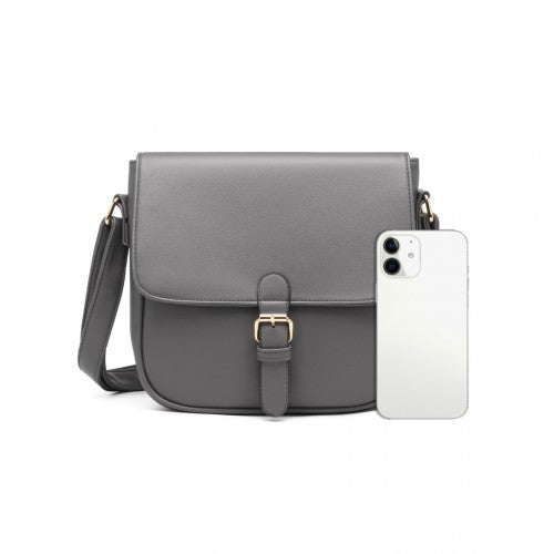 Easy Luggage LB2003 - Miss Lulu Classic Cross Body Shoulder Bag - Grey