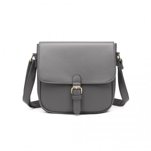 Easy Luggage LB2003 - Miss Lulu Classic Cross Body Shoulder Bag - Grey