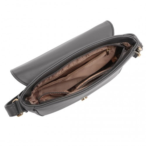 Easy Luggage LB2003 - Miss Lulu Classic Cross Body Shoulder Bag - Grey