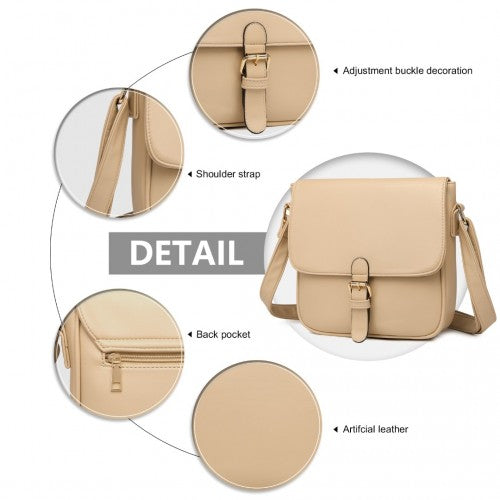 Easy Luggage LB2003 - Miss Lulu Classic Cross Body Shoulder Bag - Khaki