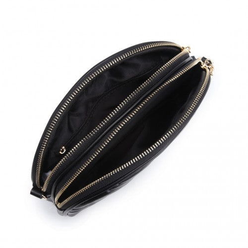 Easy Luggage LB2236 - Miss Lulu Trendy Tassel Crossbody Bag - Black