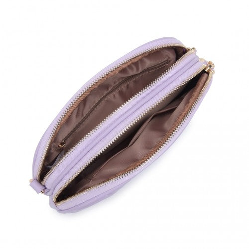 Easy Luggage LB2236 - Miss Lulu Trendy Tassel Crossbody Bag - Purple