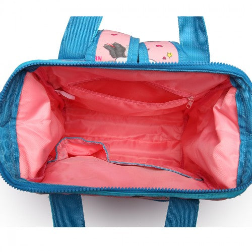 Easy Luggage LB6896 - Miss Lulu Child's Unicorn Backpack with Pencil Case - Pink