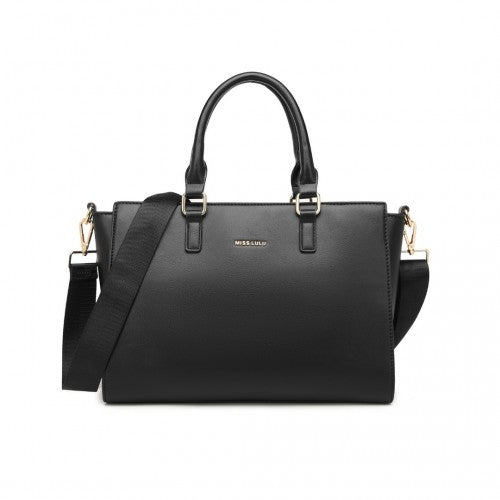 Miss lulu online black tote bag