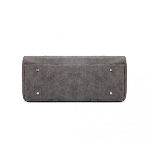 Easy Luggage LT6638 - Miss Lulu Leather Look Maternity Changing Shoulder Bag Grey