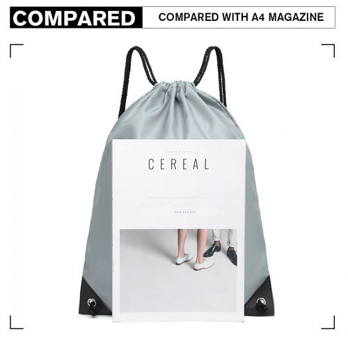 Easy Luggage S2020 - Kono Polyester Drawstring Backpack - Grey