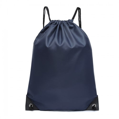Easy Luggage S2020 - Kono Polyester Drawstring Backpack - Navy