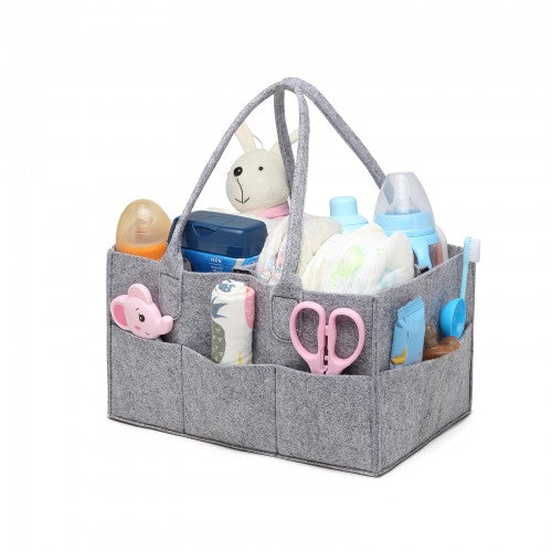 Easy Luggage S2049 - Kono Felt Caddy Organiser With Storage - Grey