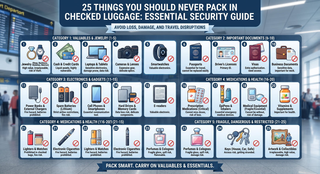 25 Things You Should Never Pack in Checked Luggage