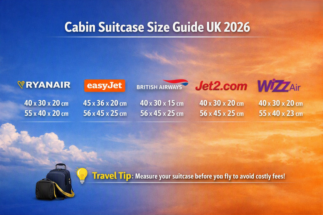 Cabin Suitcase Size Guide UK 2026: Airline Hand Luggage Dimensions Explained